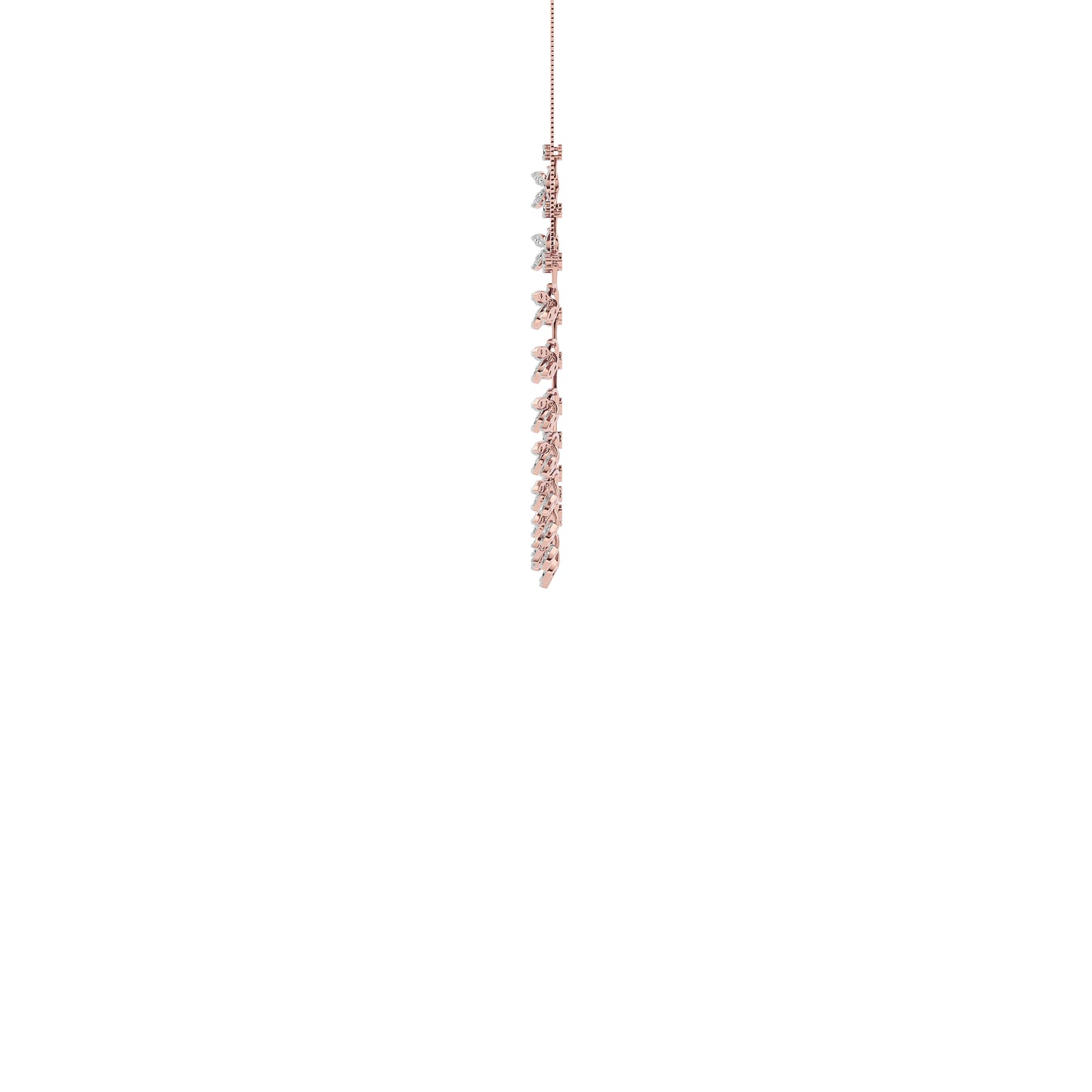 Sparkling Essence Diamond Necklace 18 KT / Rose Gold