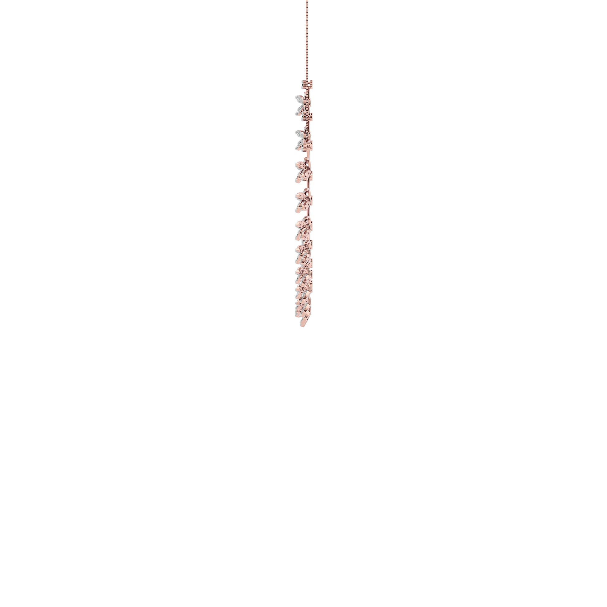 Sparkling Essence Diamond Necklace 18 KT / Rose Gold