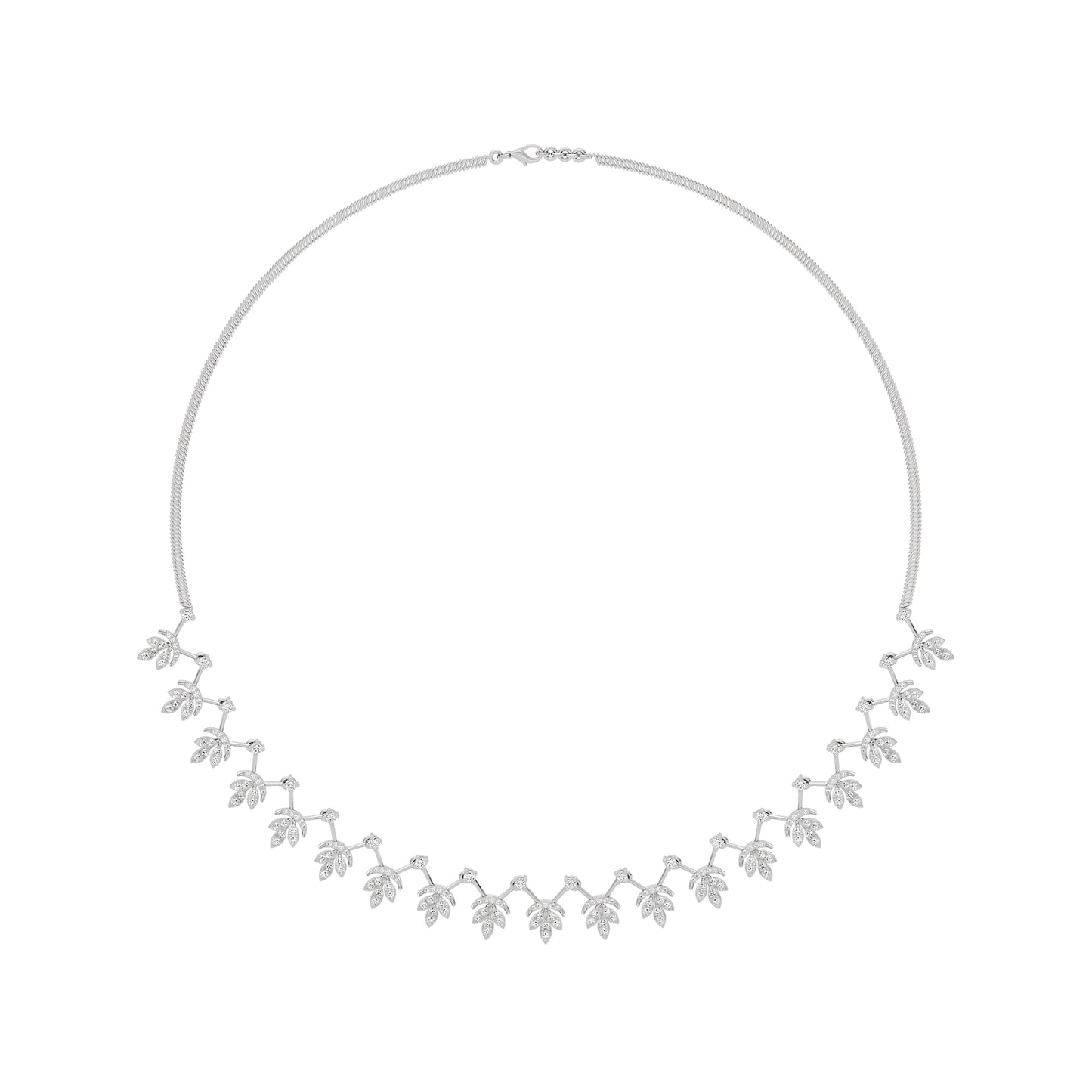 Sparkling Essence Diamond Necklace 18 KT / White Gold