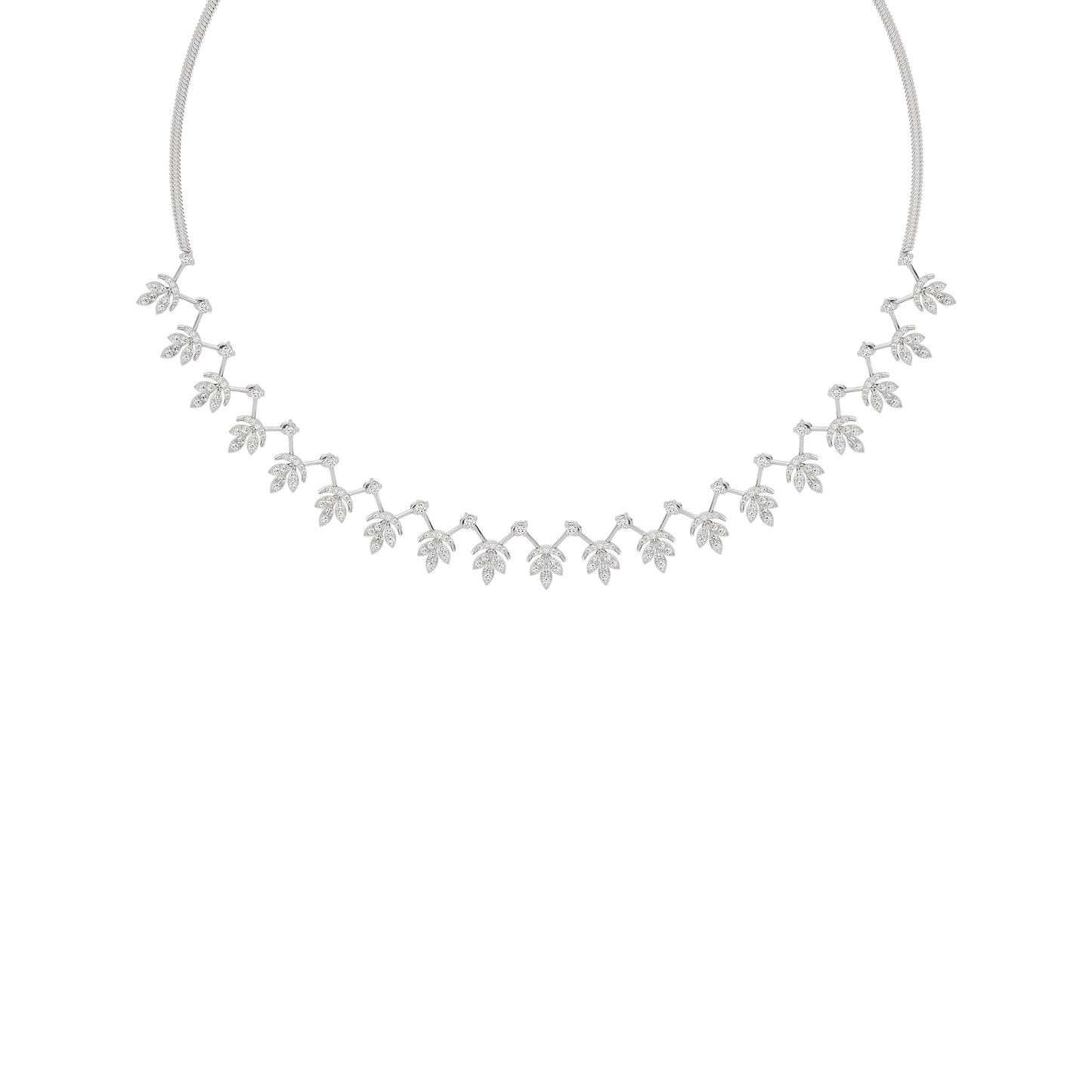 Sparkling Essence Diamond Necklace 18 KT / White Gold