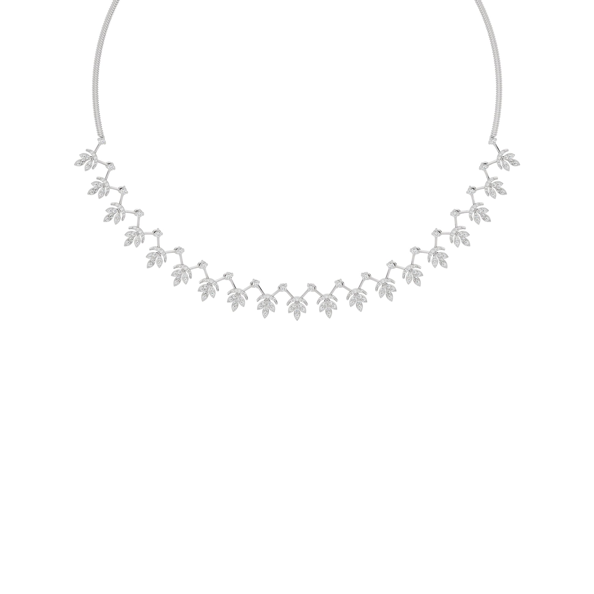 Sparkling Essence Diamond Necklace 18 KT / White Gold