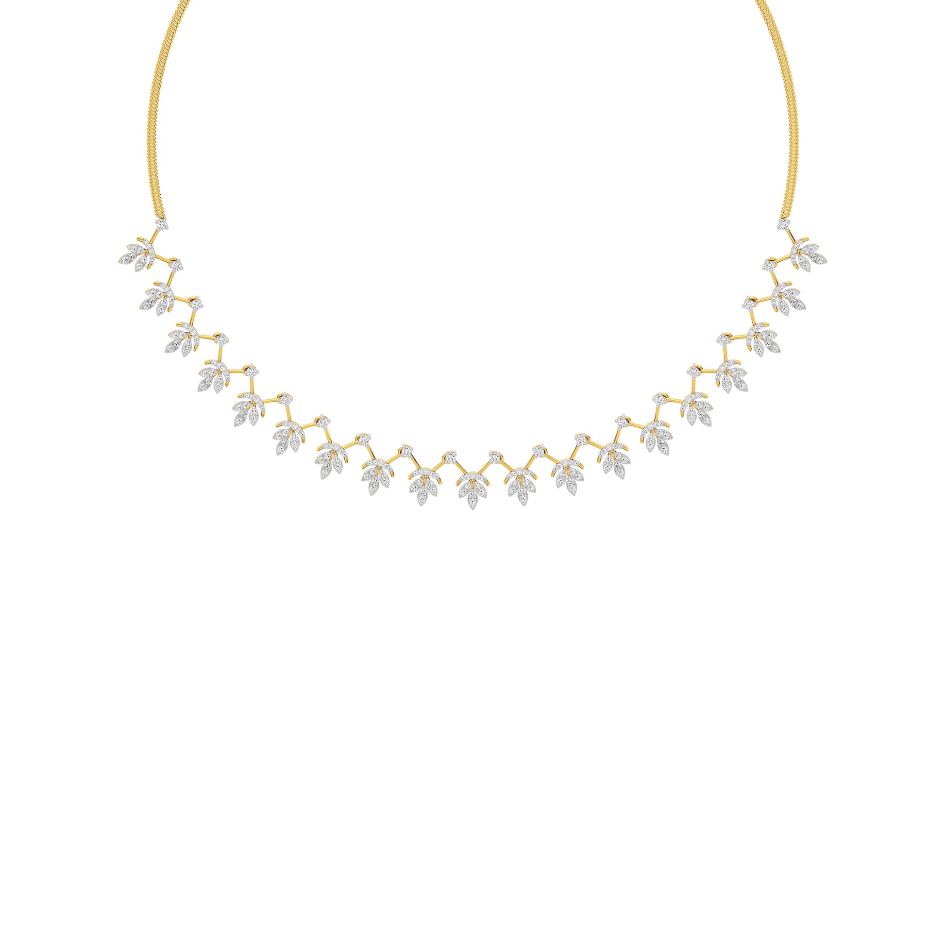 Sparkling Essence Diamond Necklace 18 KT / Yellow Gold