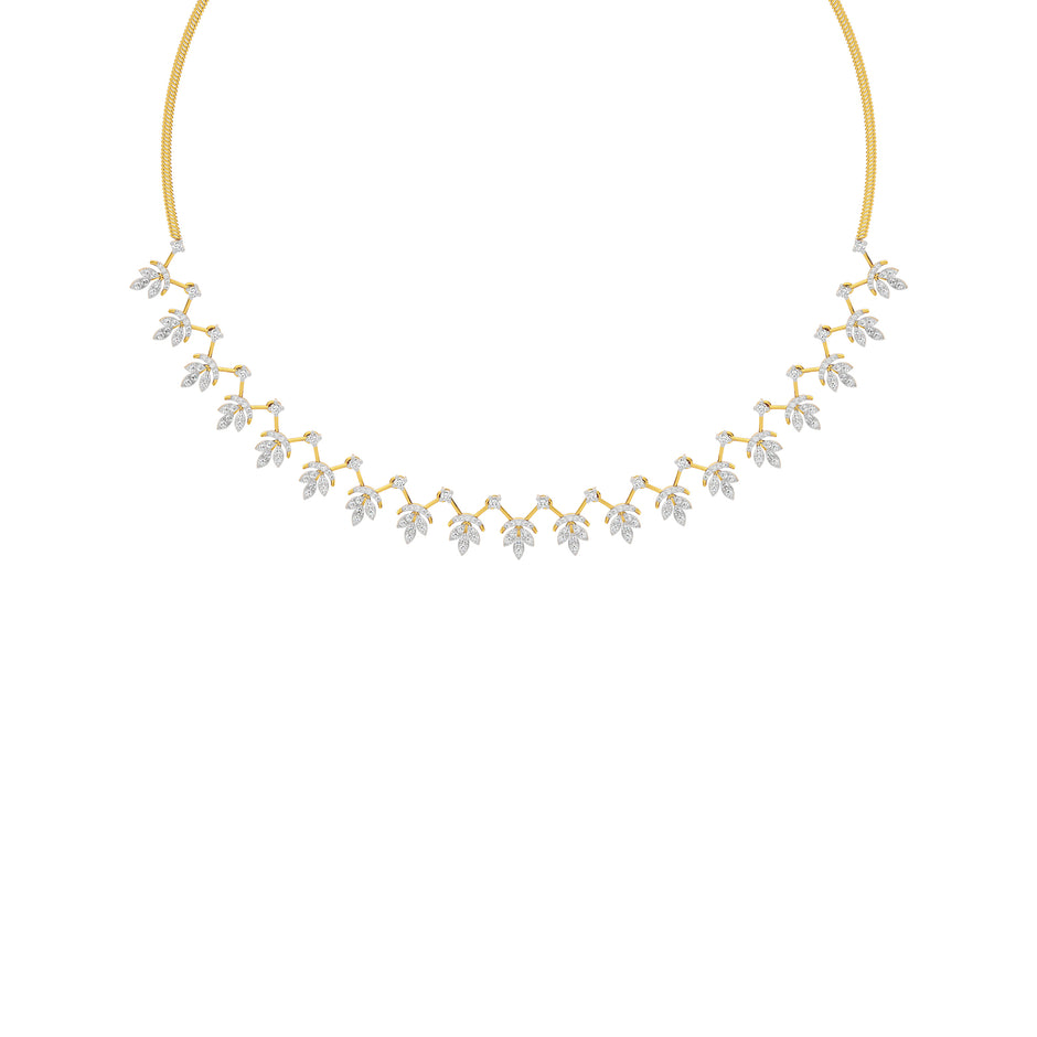 Sparkling Essence Diamond Necklace 18 KT / Yellow Gold