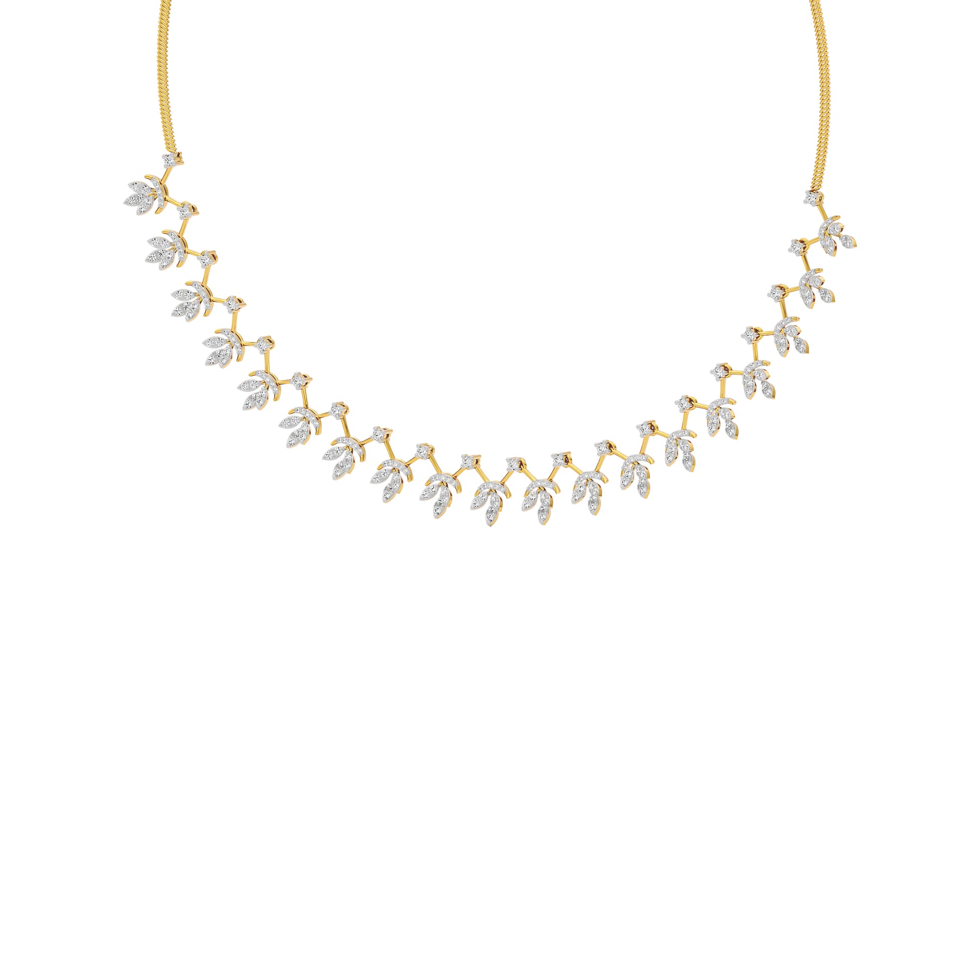 Sparkling Essence Diamond Necklace 18 KT / Yellow Gold