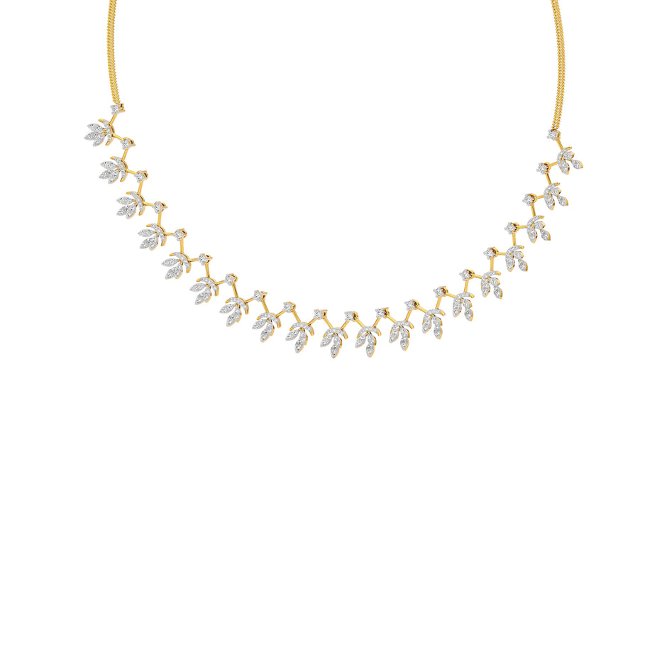 Sparkling Essence Diamond Necklace 18 KT / Yellow Gold