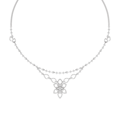 Luxe Halo Diamond Necklace