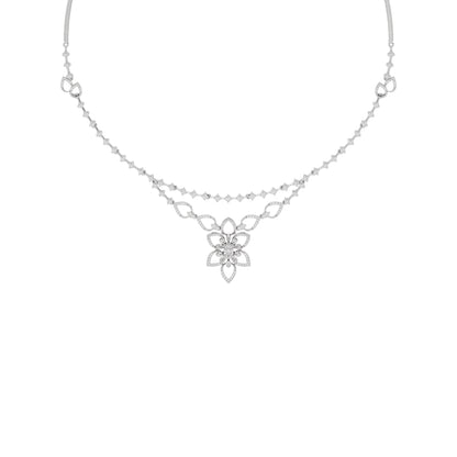 Luxe Halo Diamond Necklace