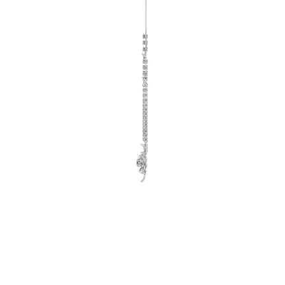 Luxe Halo Diamond Necklace 18 KT / White Gold