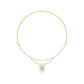 Luxe Halo Diamond Necklace 18 KT / Yellow Gold