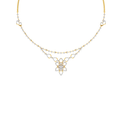 Luxe Halo Diamond Necklace