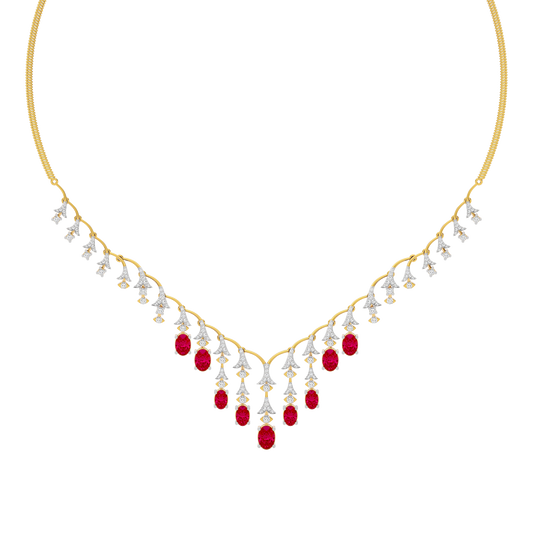 Opulent Charm Diamond Necklace