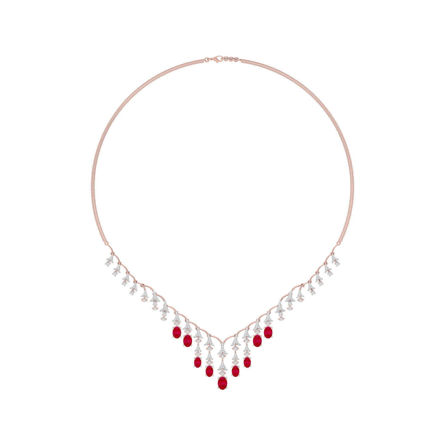 Opulent Charm Diamond Necklace