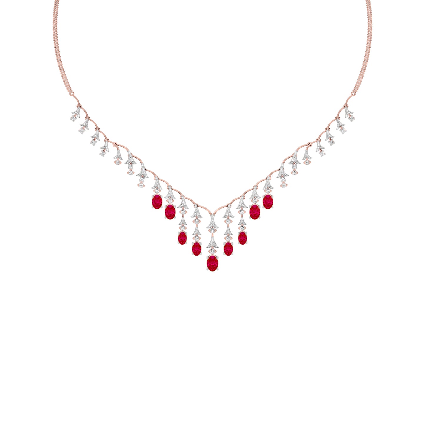 Opulent Charm Diamond Necklace