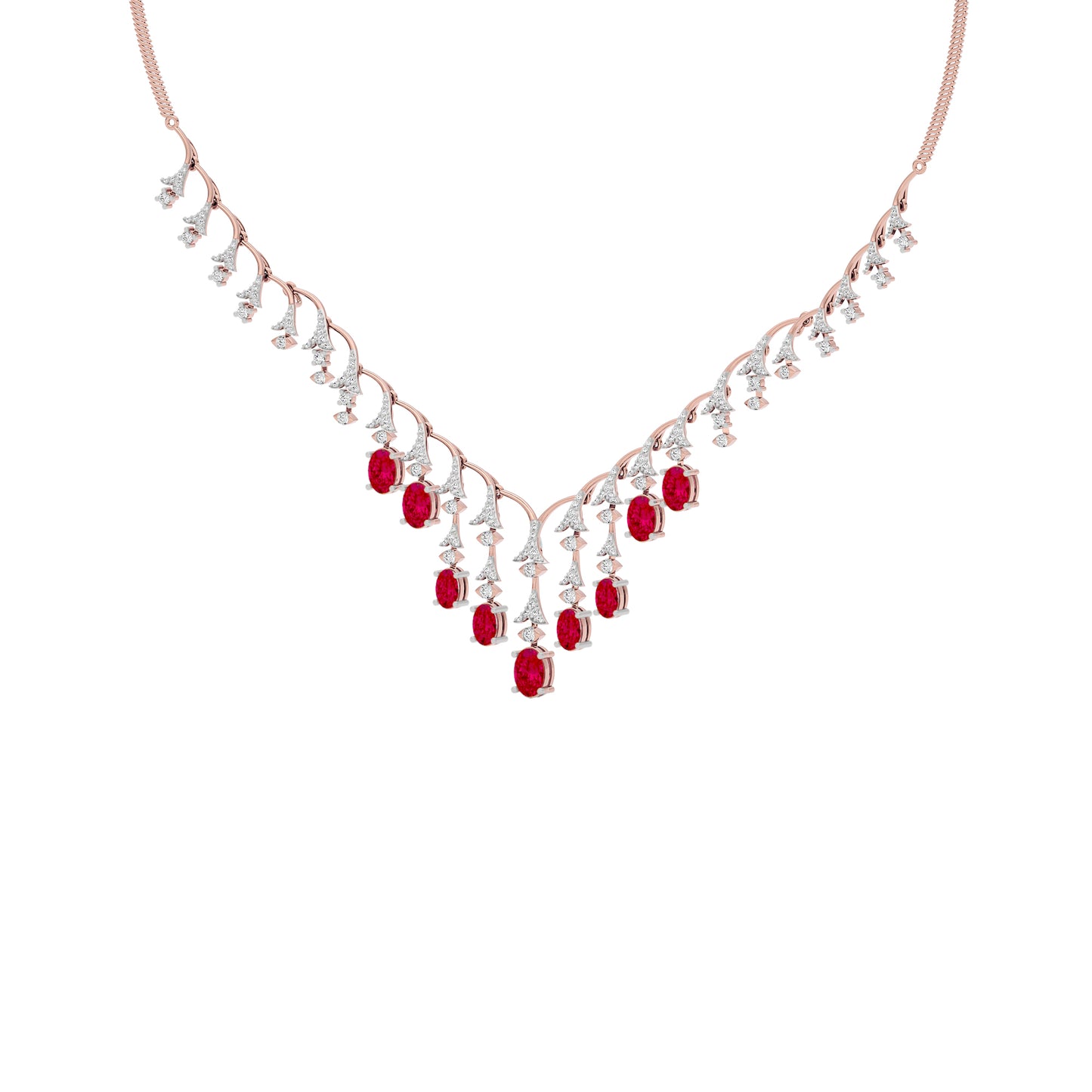 Opulent Charm Diamond Necklace