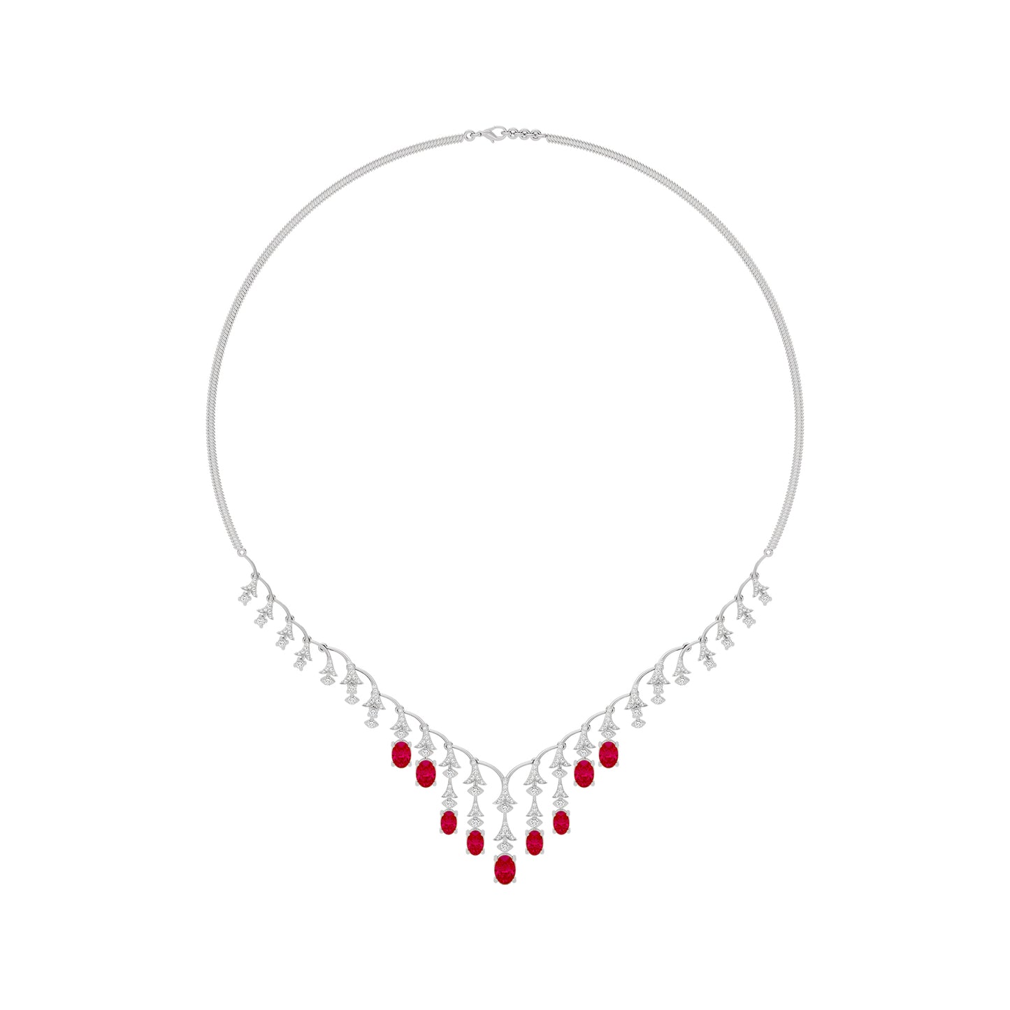 Opulent Charm Diamond Necklace