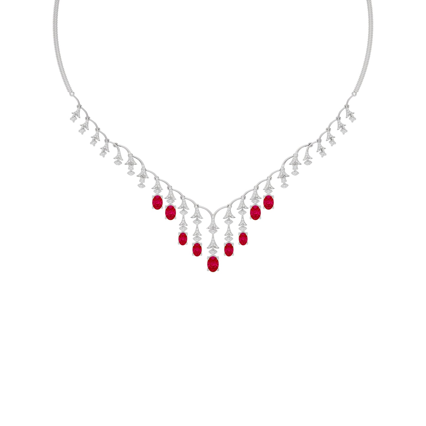 Opulent Charm Diamond Necklace