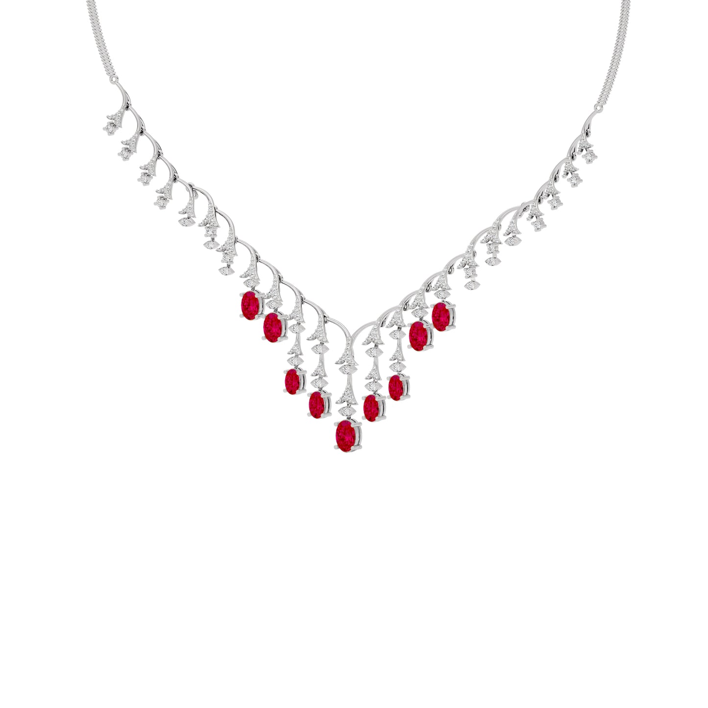 Opulent Charm Diamond Necklace