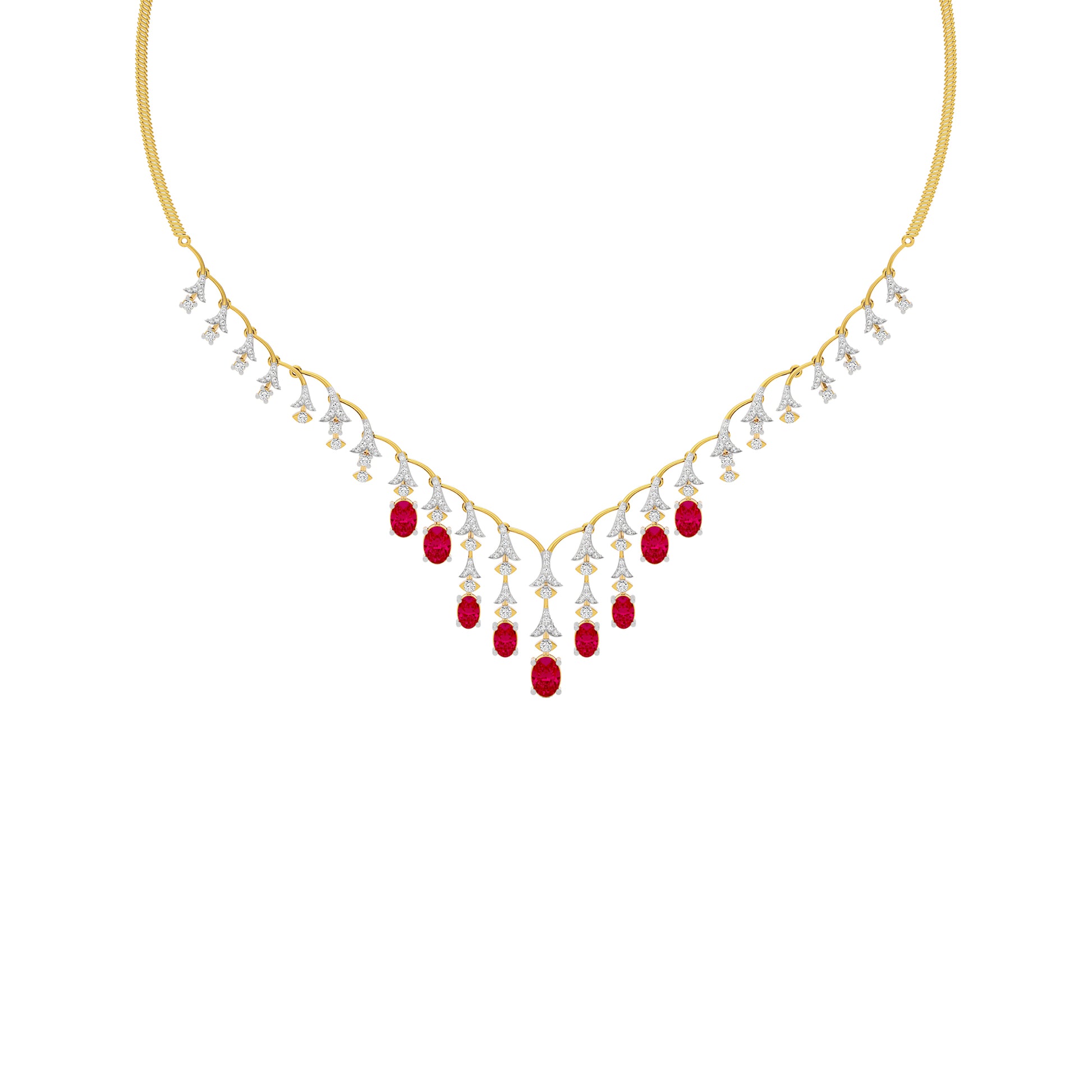 Opulent Charm Diamond Necklace 18 KT / Yellow Gold