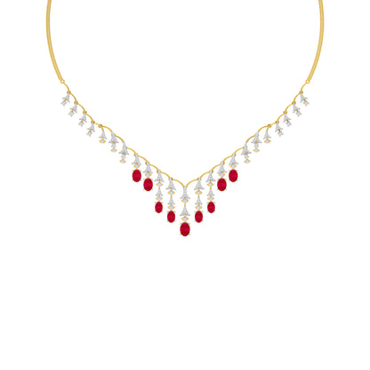 Opulent Charm Diamond Necklace 18 KT / Yellow Gold