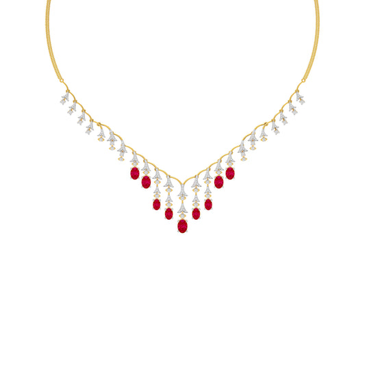 Opulent Charm Diamond Necklace 18 KT / Yellow Gold