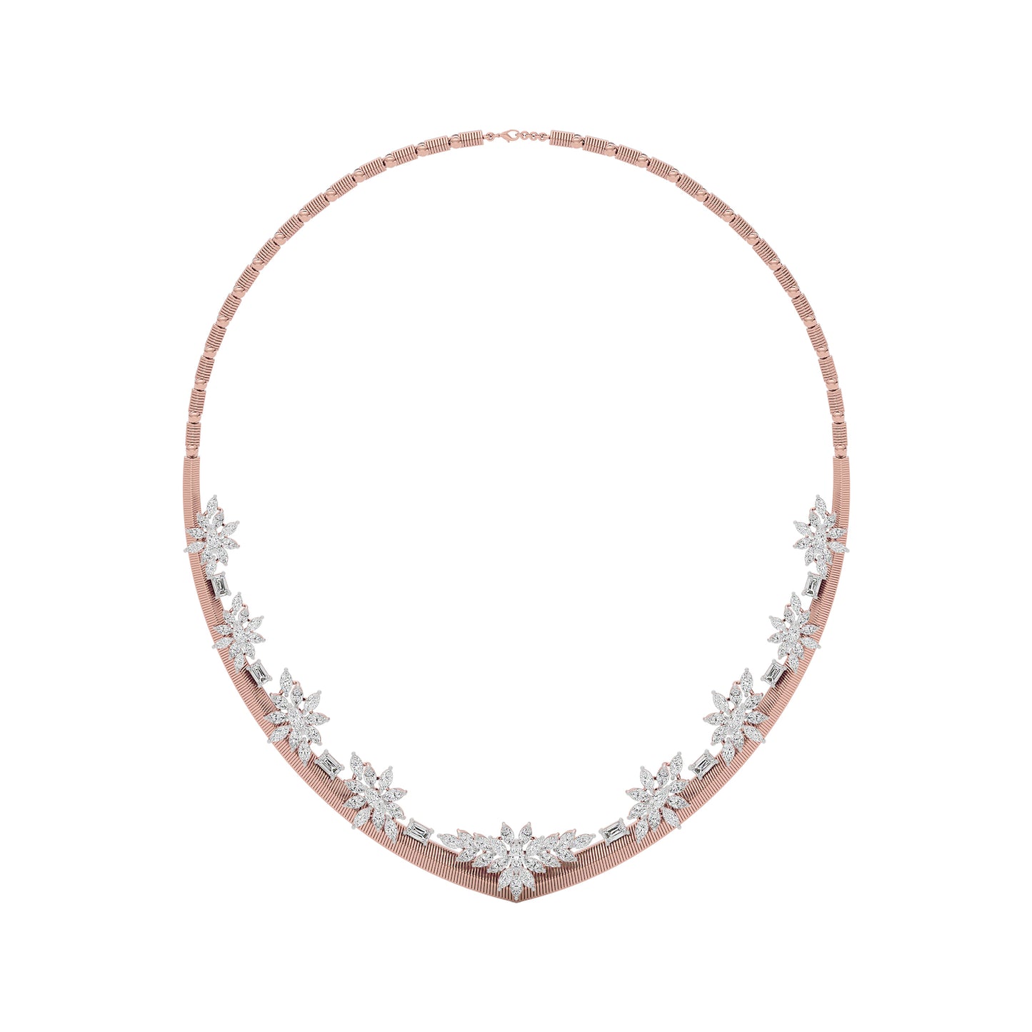 Radiant Enchantment Diamond Necklace 18 KT / Rose Gold