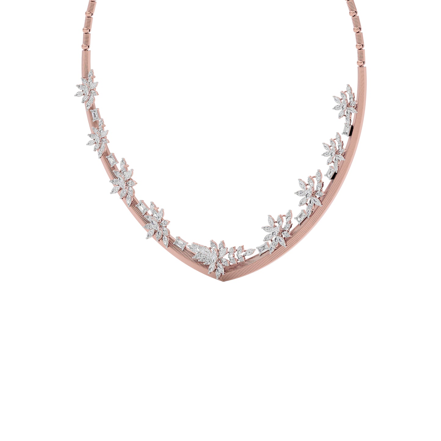 Radiant Enchantment Diamond Necklace 18 KT / Rose Gold