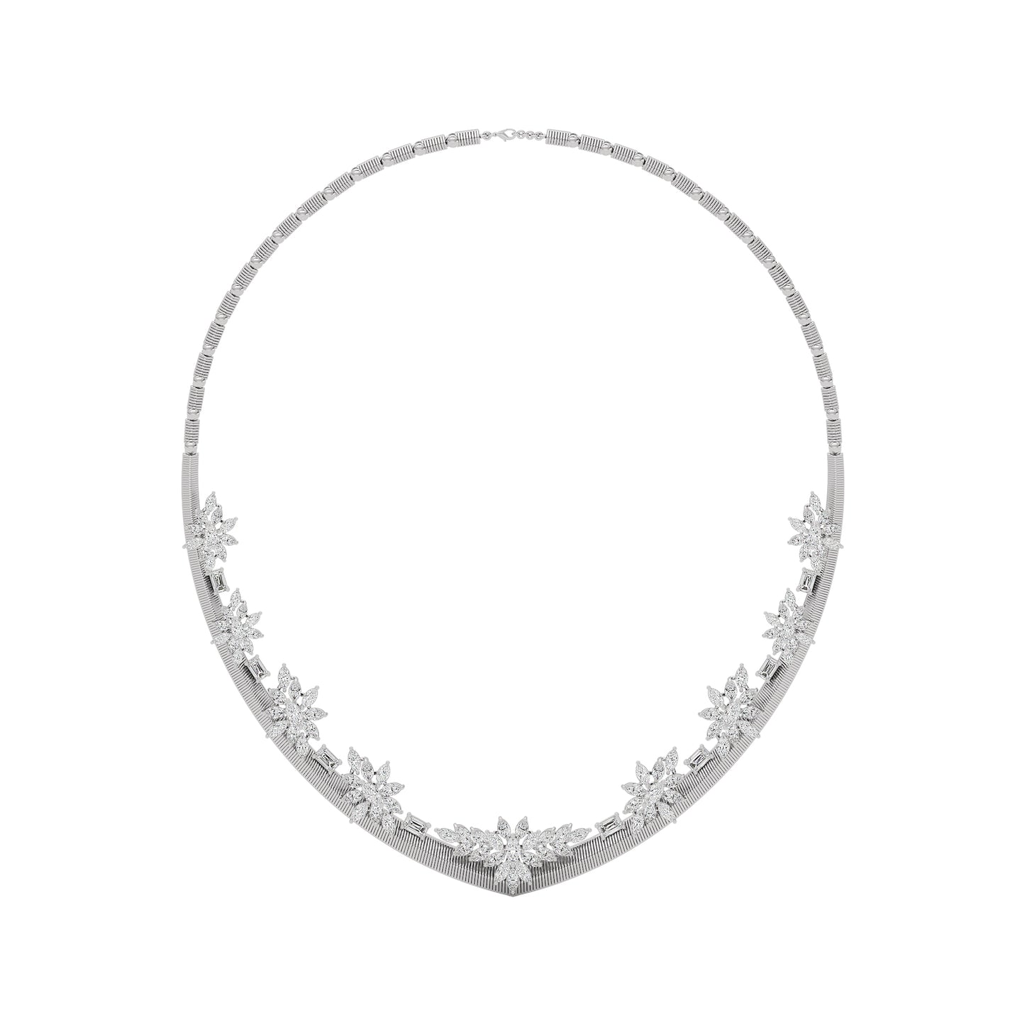 Radiant Enchantment Diamond Necklace 18 KT / White Gold