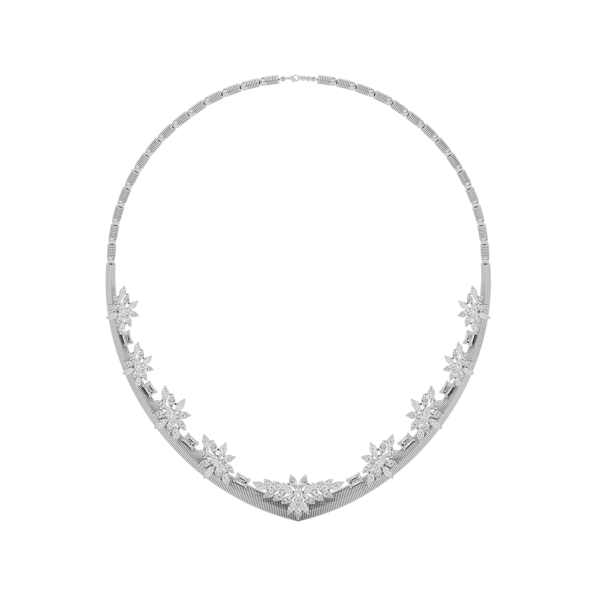 Radiant Enchantment Diamond Necklace 18 KT / White Gold