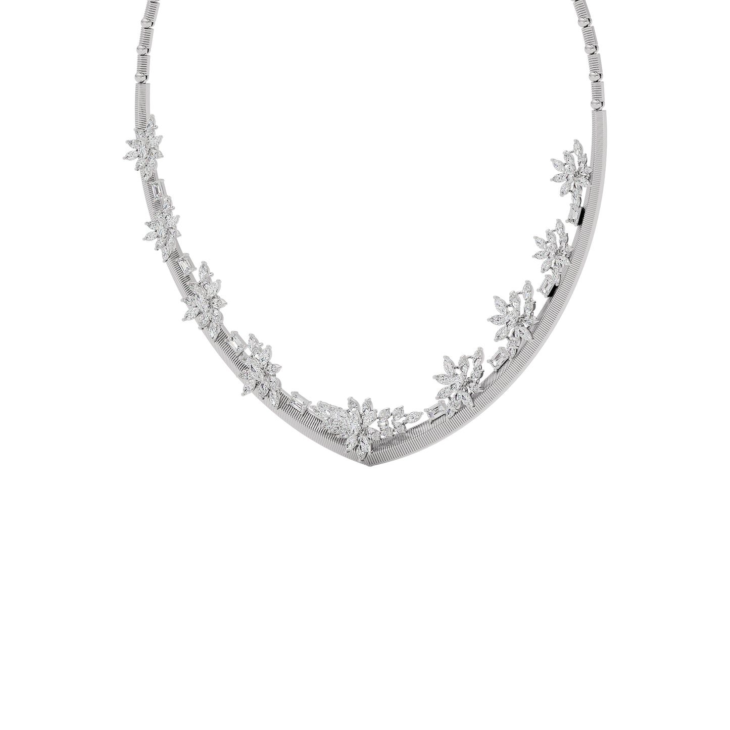 Radiant Enchantment Diamond Necklace 18 KT / White Gold