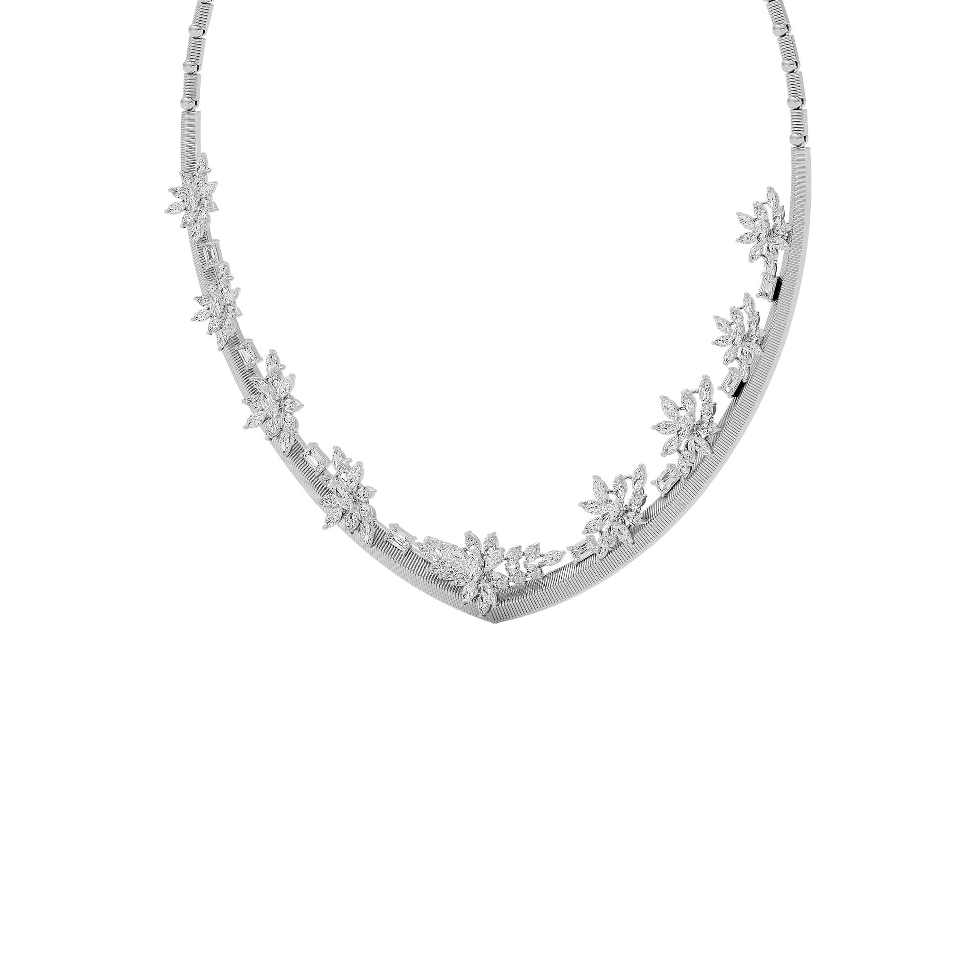 Radiant Enchantment Diamond Necklace 18 KT / White Gold