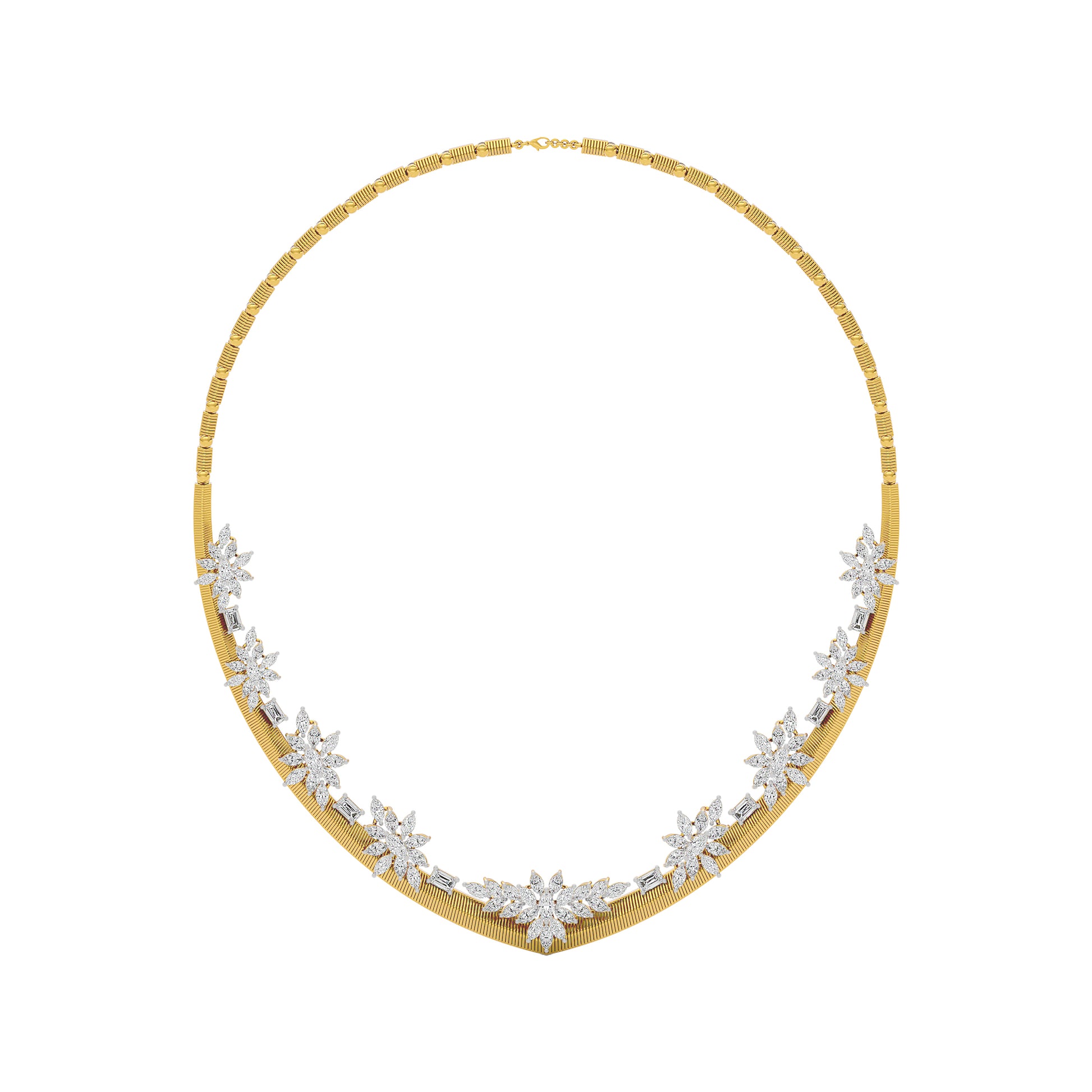 Radiant Enchantment Diamond Necklace 18 KT / Yellow Gold