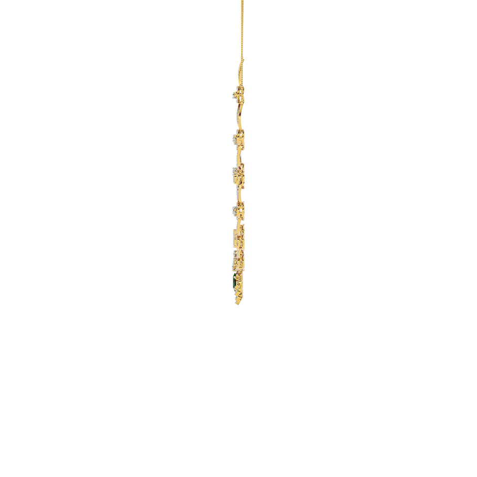 Dazzling Aura Diamond Necklace 18 KT / Yellow Gold