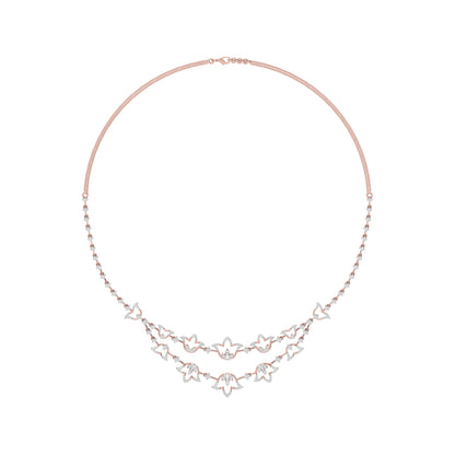 Moonlight Majesty Diamond Necklace 18 KT / Rose Gold