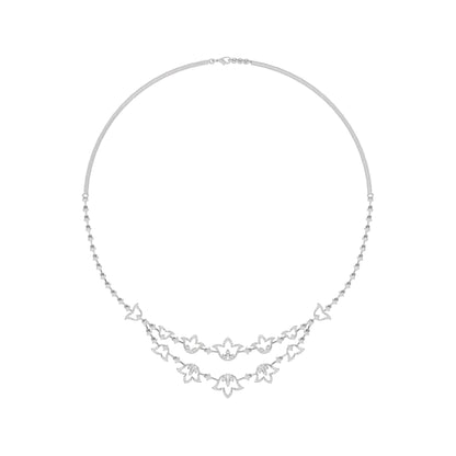 Moonlight Majesty Diamond Necklace 18 KT / White Gold