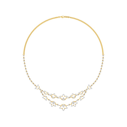 Moonlight Majesty Diamond Necklace 18 KT / Yellow Gold