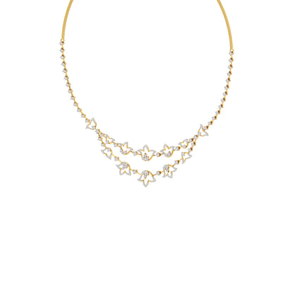 Moonlight Majesty Diamond Necklace 18 KT / Yellow Gold