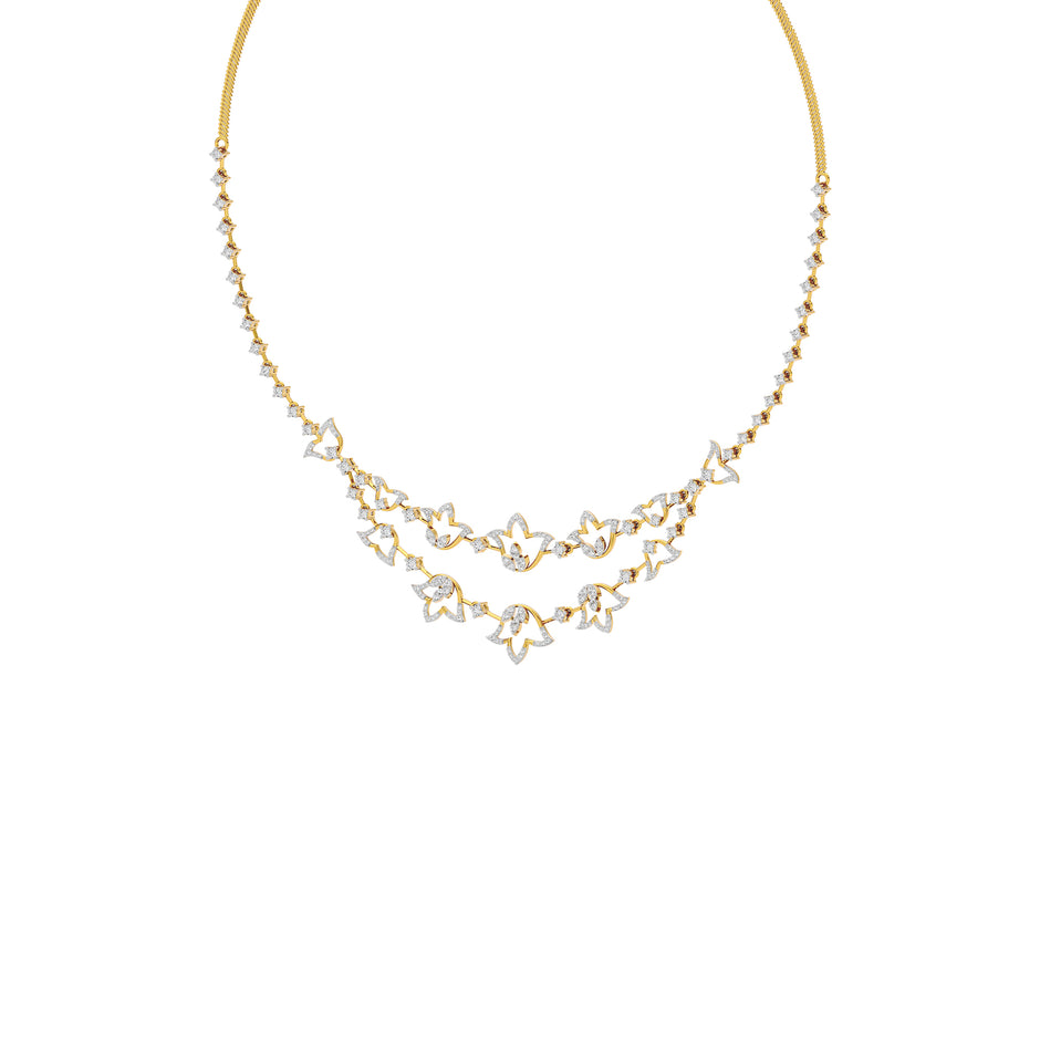 Moonlight Majesty Diamond Necklace 18 KT / Yellow Gold