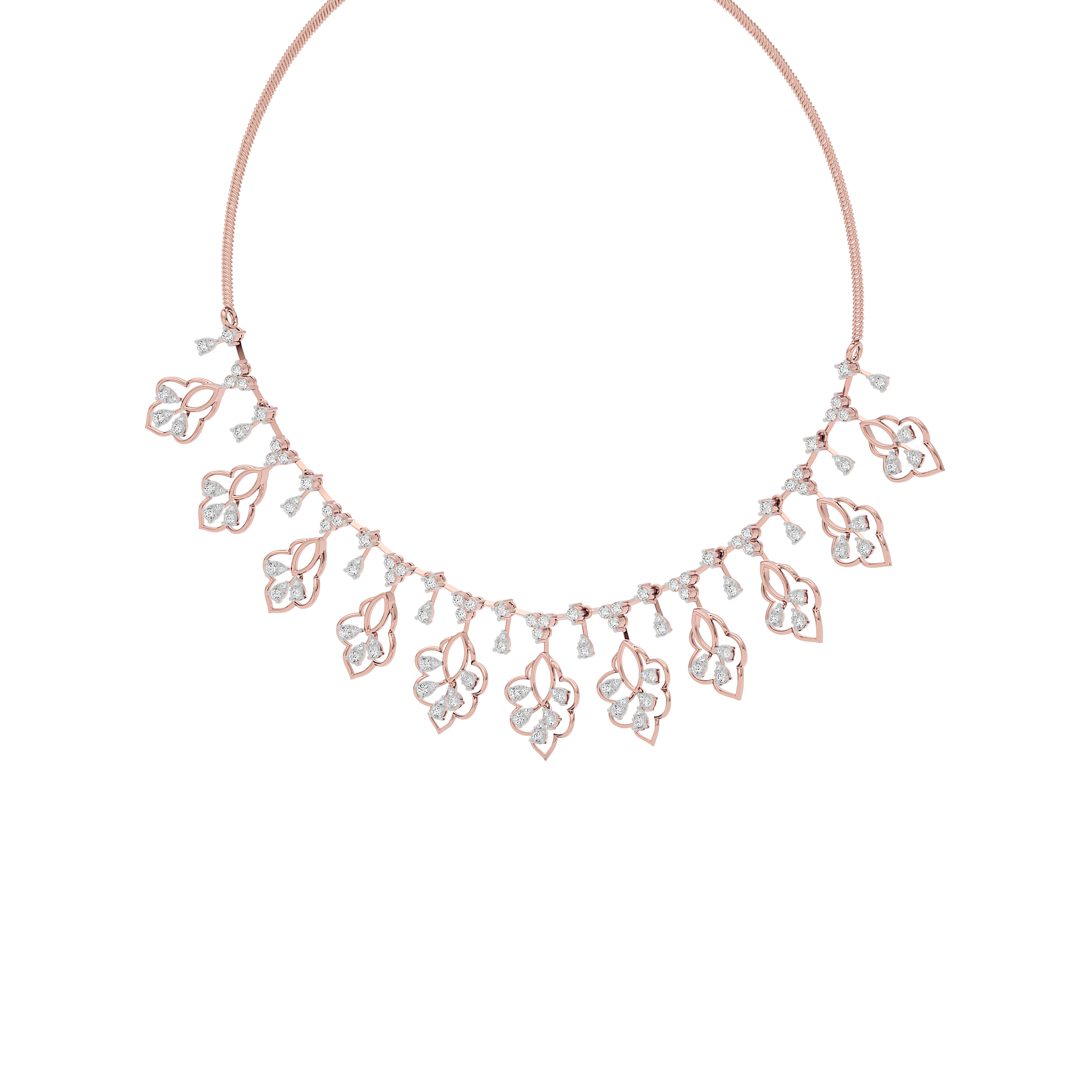 Glimmering Serenade Diamond Necklace