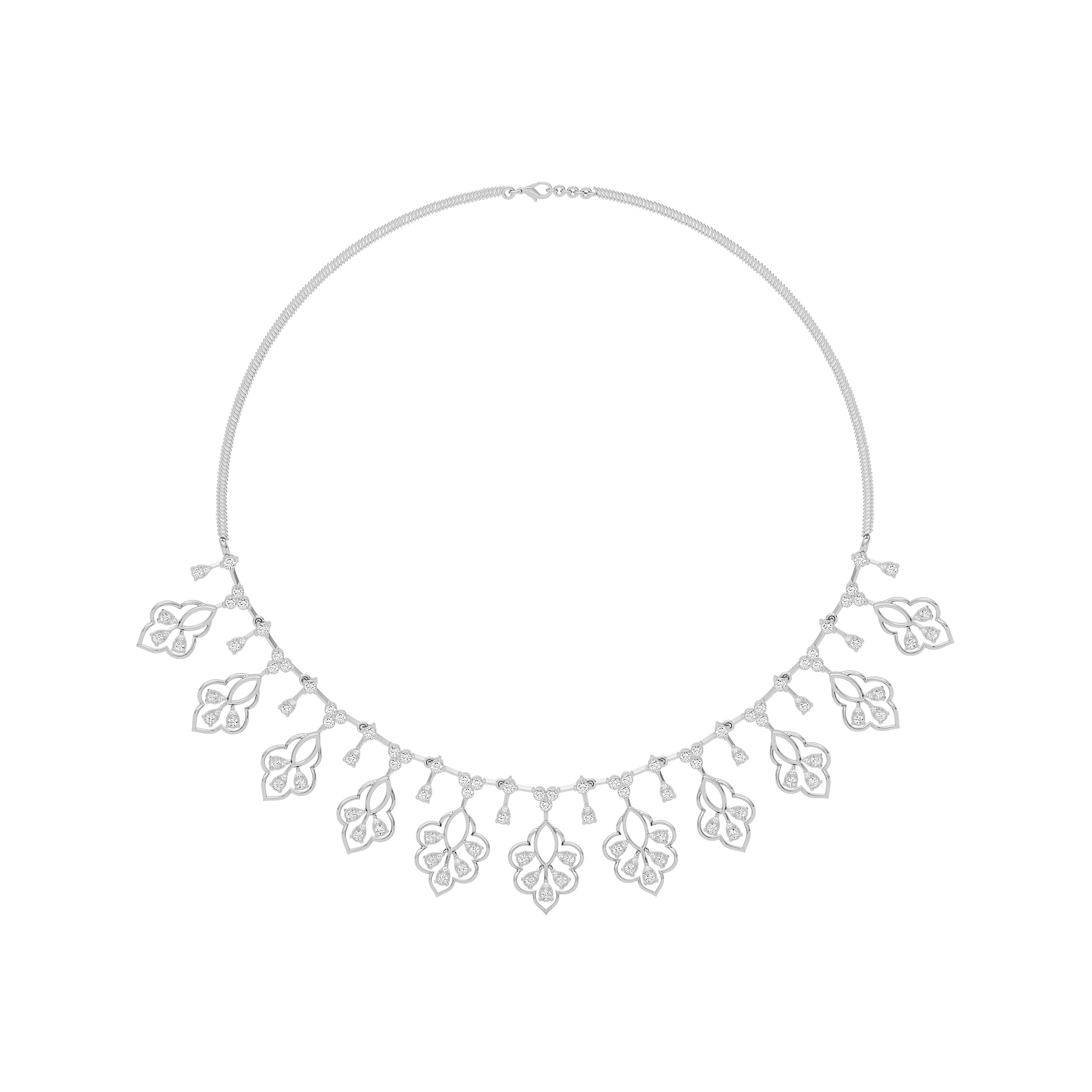 Glimmering Serenade Diamond Necklace