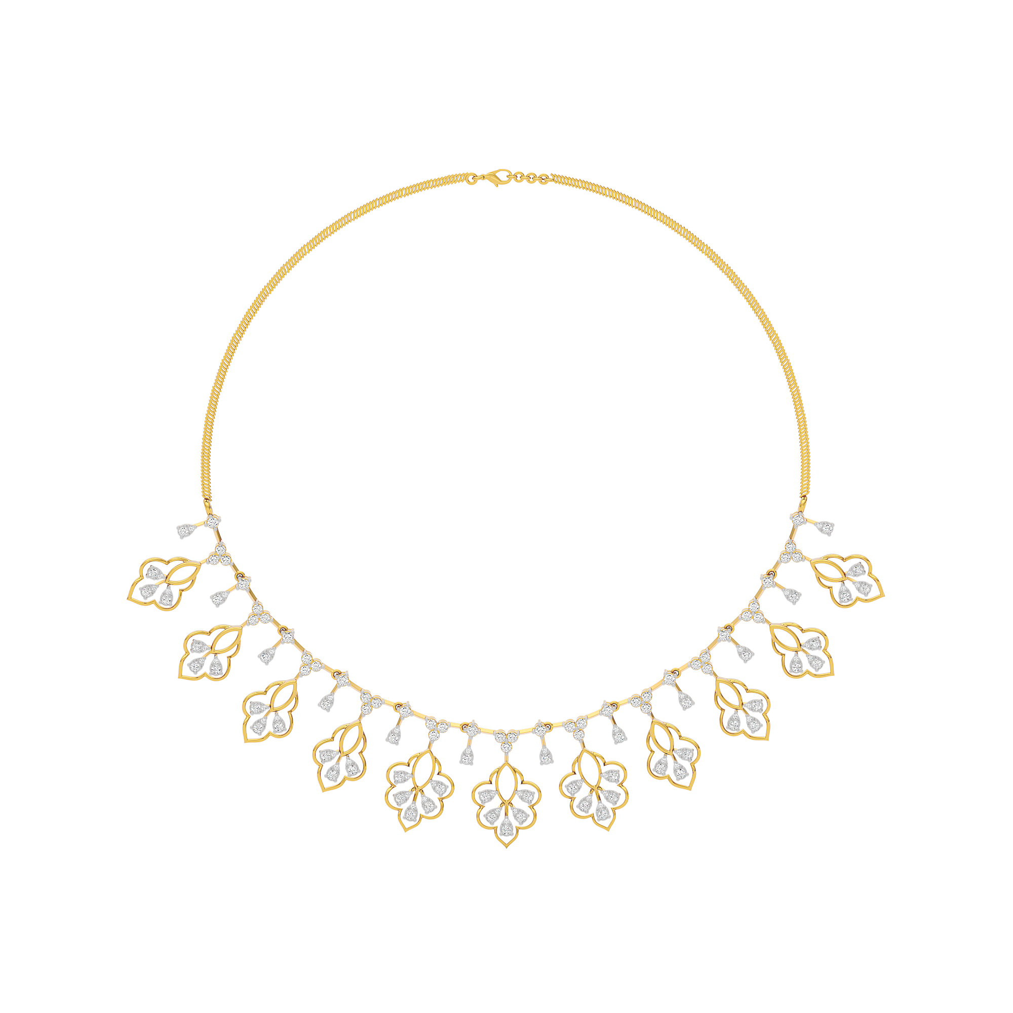 Glimmering Serenade Diamond Necklace