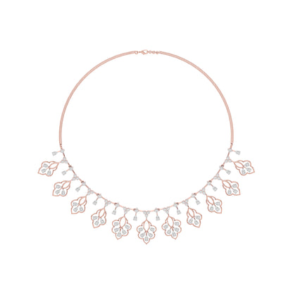 Glimmering Serenade Diamond Necklace 18 KT / Rose Gold