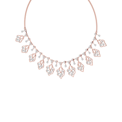Glimmering Serenade Diamond Necklace 18 KT / Rose Gold