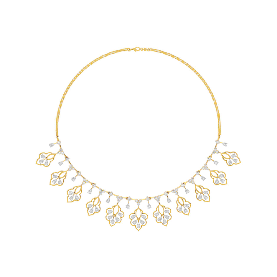 Glimmering Serenade Diamond Necklace 18 KT / Yellow Gold
