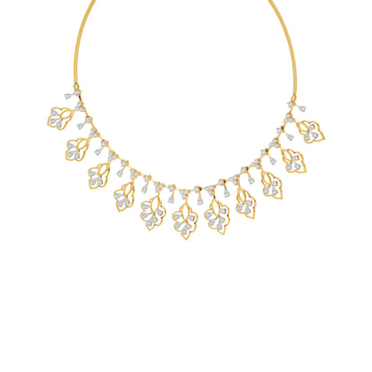 Glimmering Serenade Diamond Necklace 18 KT / Yellow Gold