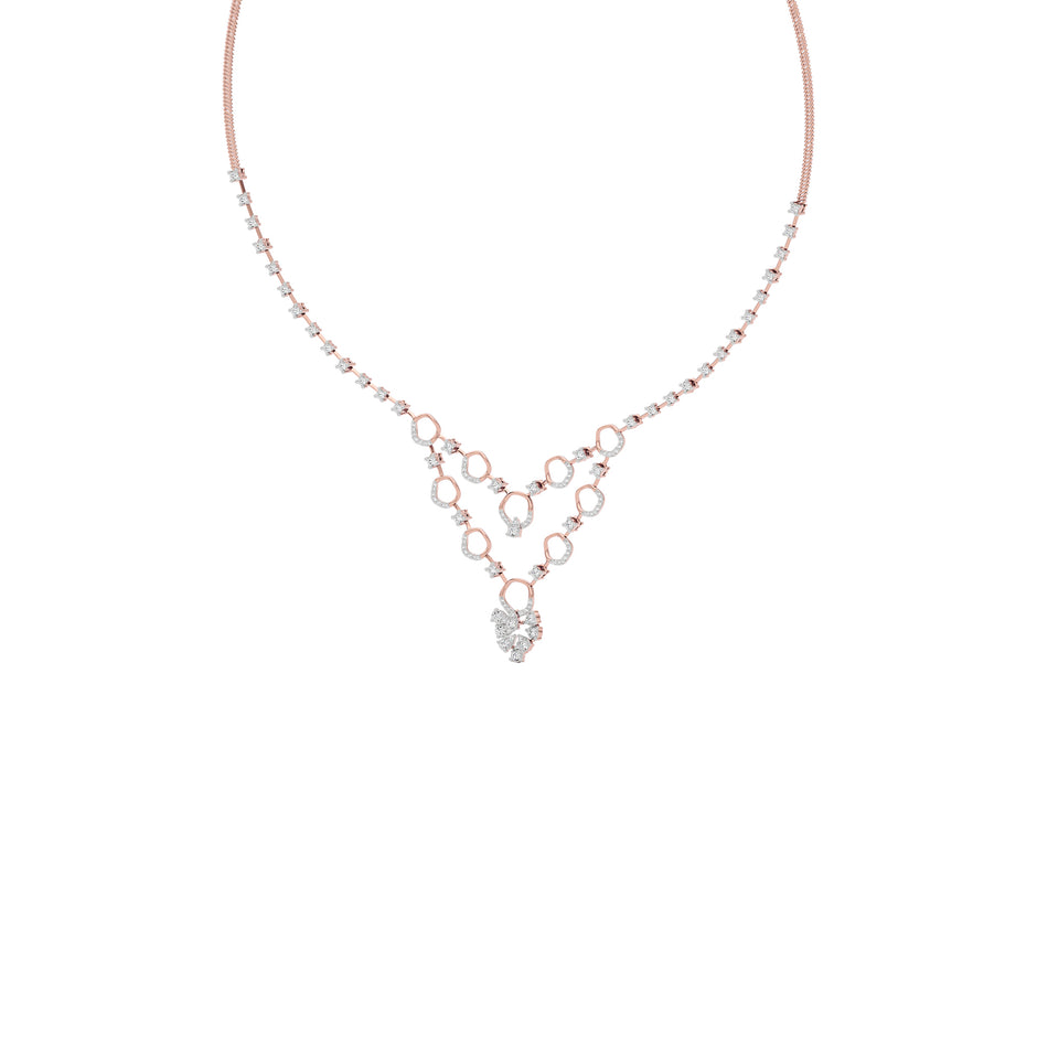 Enchanted Dream Diamond Necklace 18 KT / Rose Gold