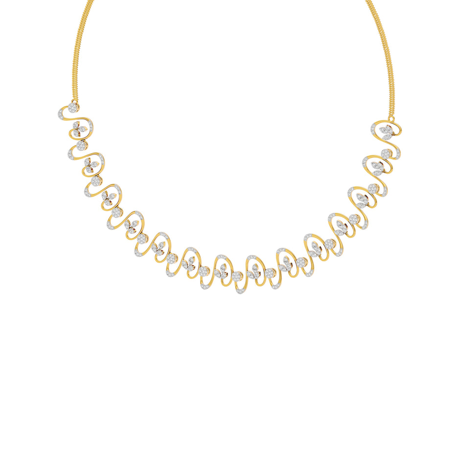 Timeless Lush Diamond Necklace 18 KT / Yellow Gold