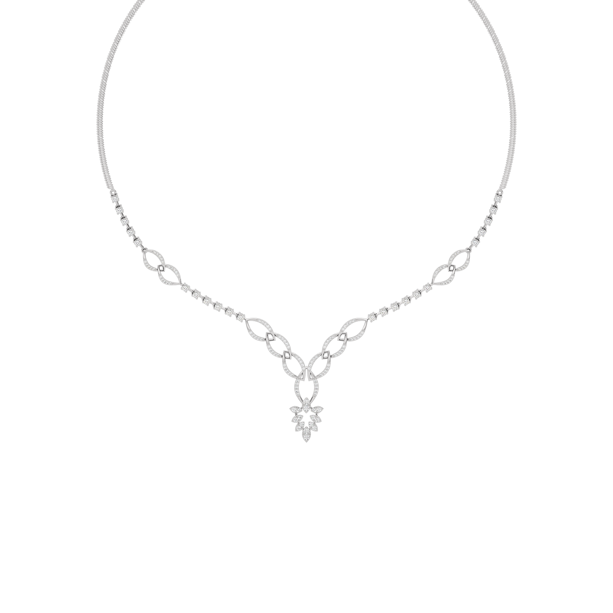 Opal Serenity Diamond Necklace