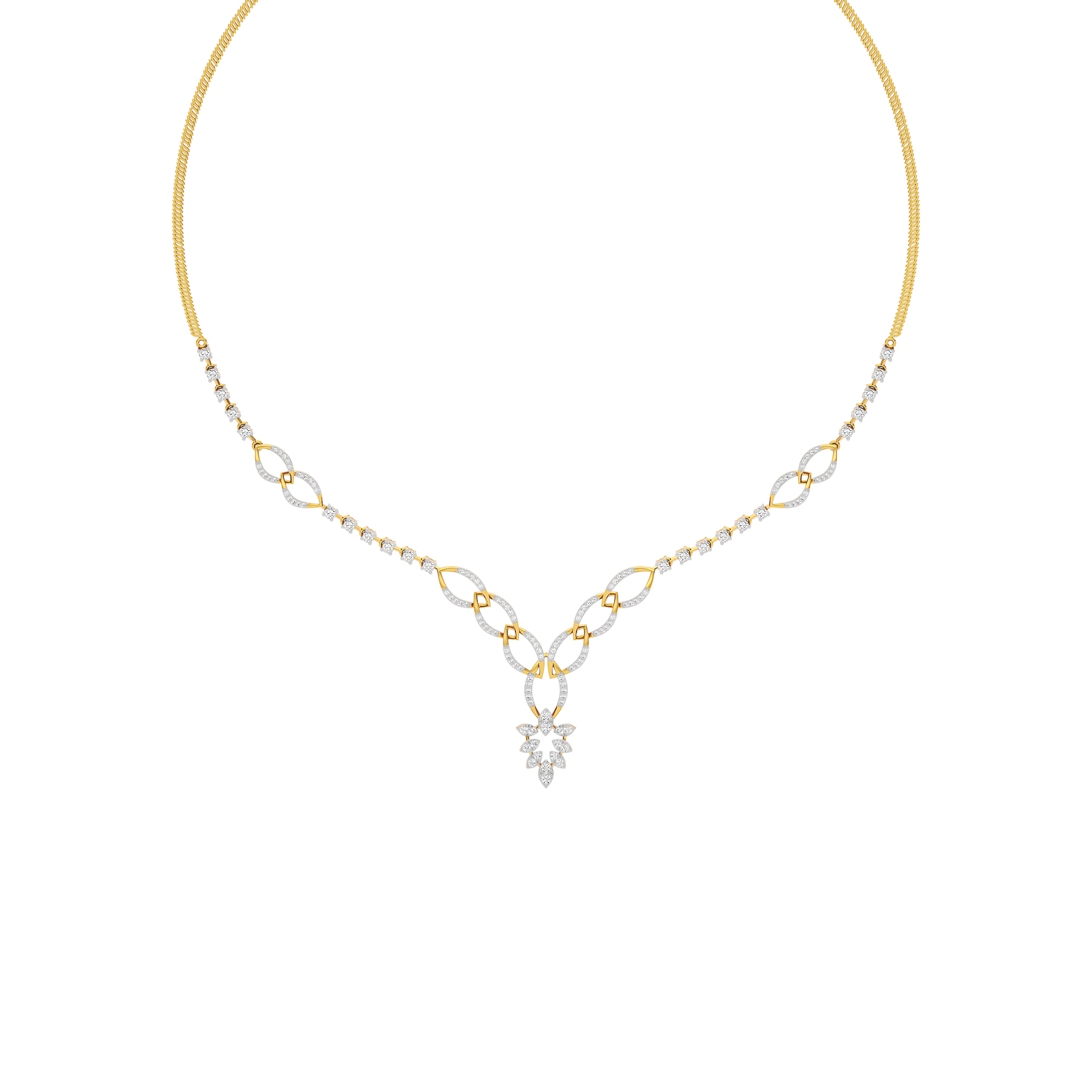 Opal Serenity Diamond Necklace