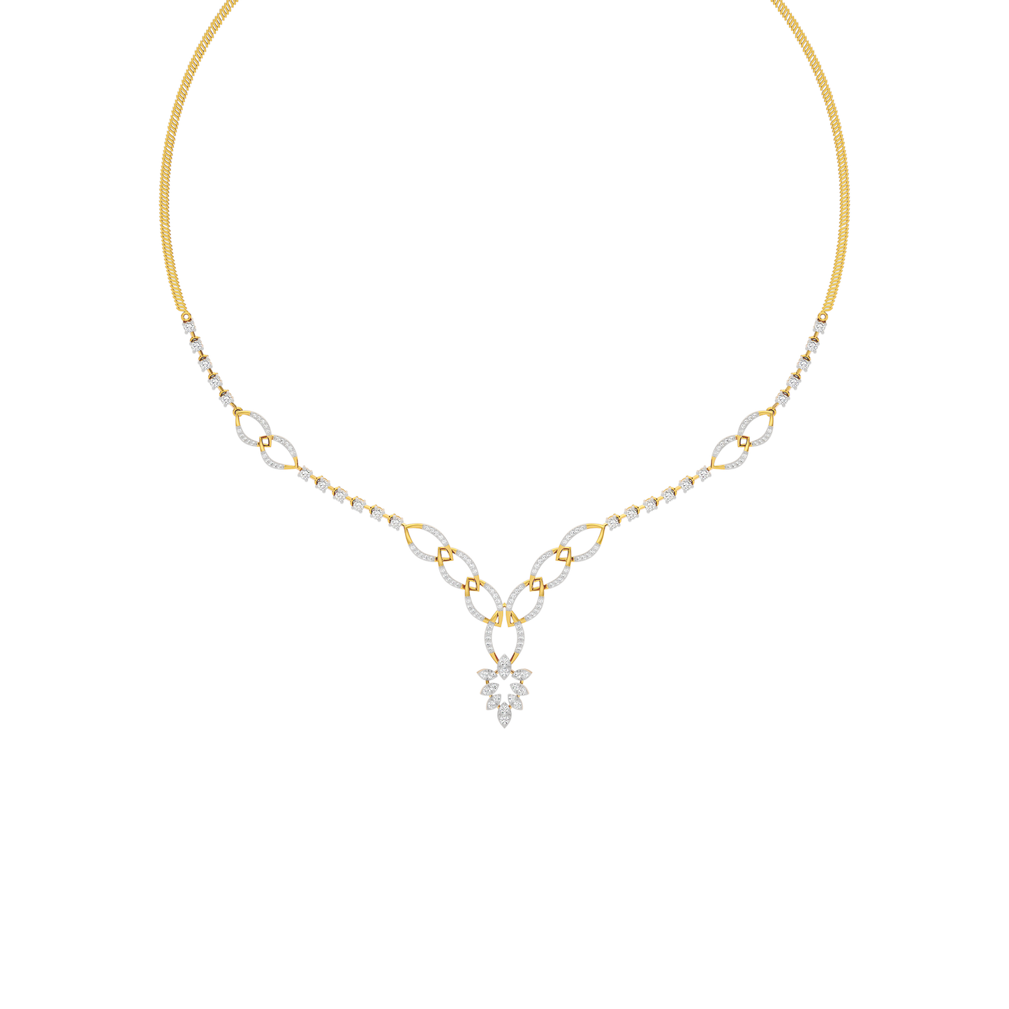 Opal Serenity Diamond Necklace