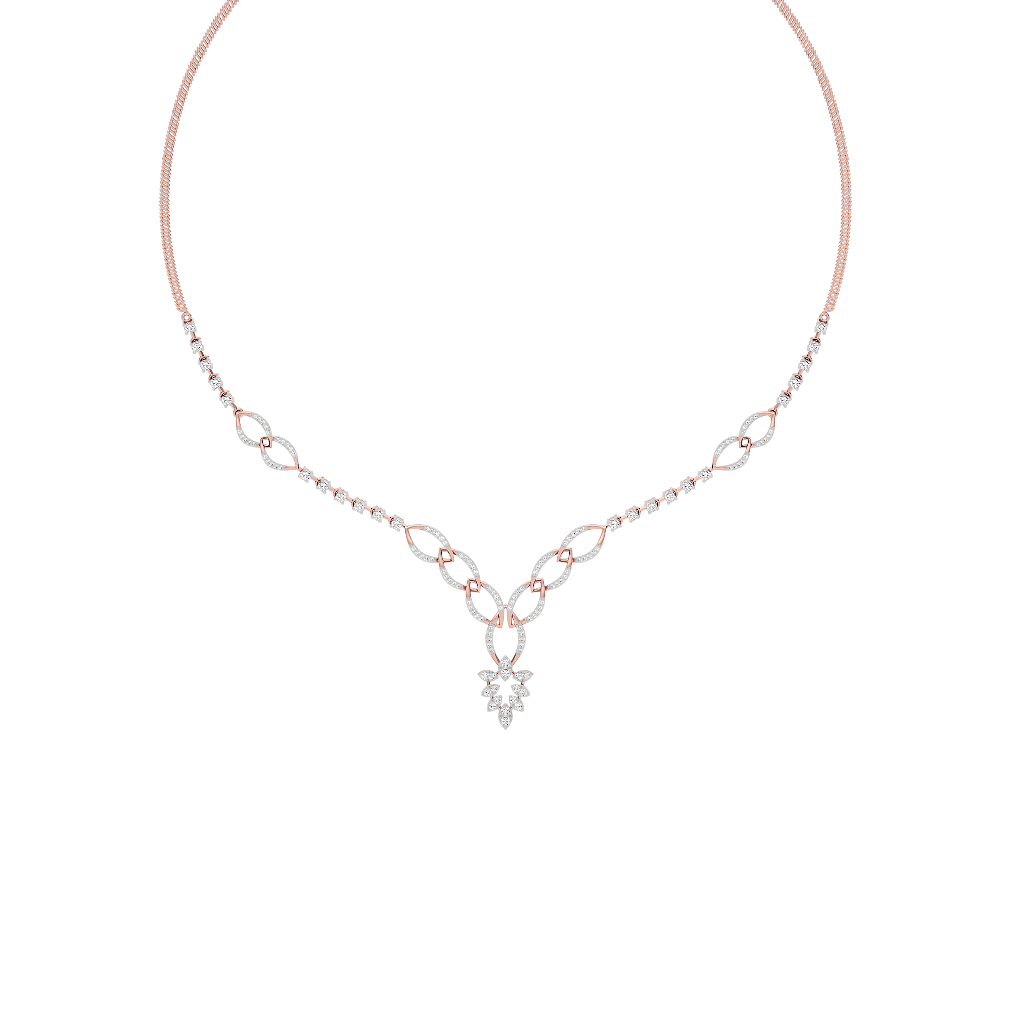 Opal Serenity Diamond Necklace